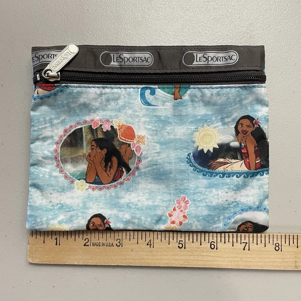 LeSportsac Disney Moana Waverider Mini Bag‎ Makeup Cosmetic Pouch Bag B24